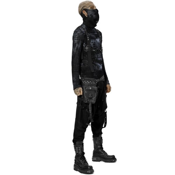 PUNK RAVE Waistbag ‘Xenos’ Noir magasins pas chers 7