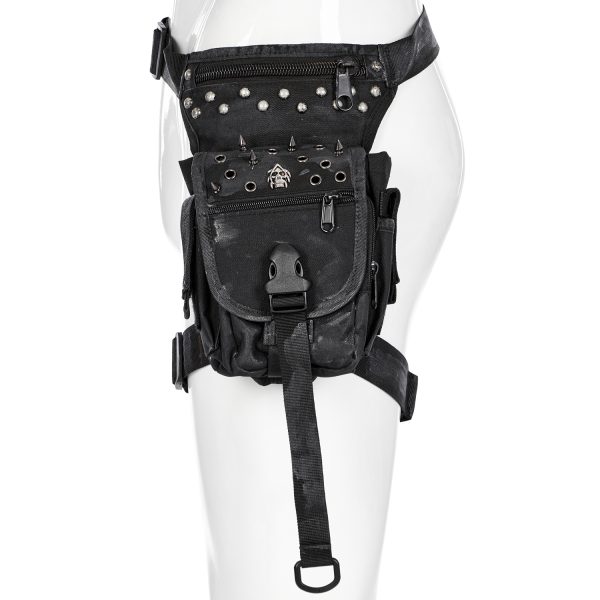 PUNK RAVE Waistbag ‘Xenos’ Noir magasins pas chers 1