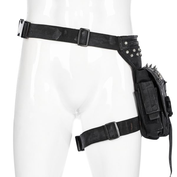PUNK RAVE Waistbag ‘Xenos’ Noir magasins pas chers 10