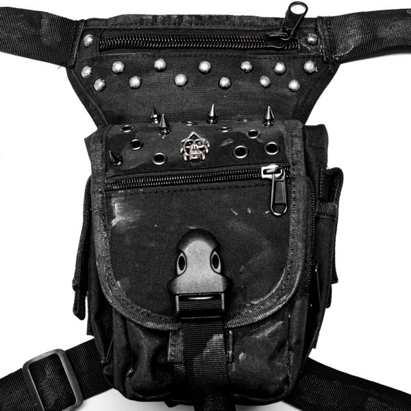 PUNK RAVE Waistbag ‘Xenos’ Noir magasins pas chers 11